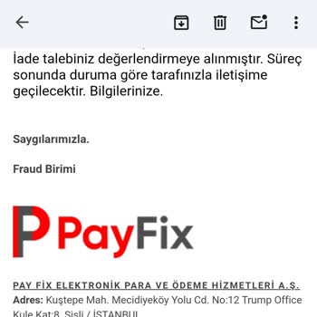 Payfix Hesabımı Kapattı 150k Parama El Koydu