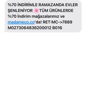 Madame Coco SMS İptali Sorunu