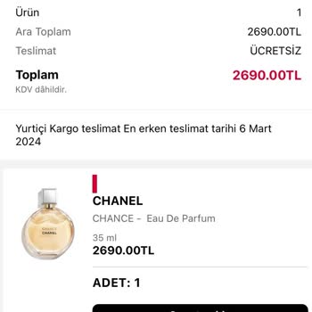 Sephora Şüpheli Parfüm. Sahte Olduğunu Düşünüyorum