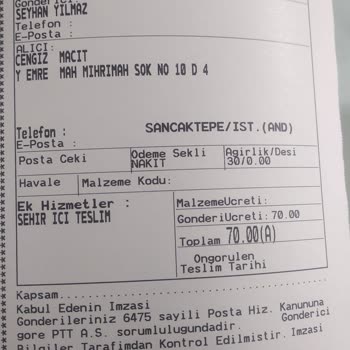 PTT Kargo İstanbul'da İki Vekaletin Yolculuğu: Hız Ve Hizmet Sorunları