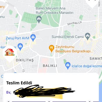 Getir Siparişi Teslim Edildi Gözüküyor