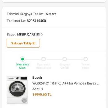 Trendyol İptale Zorlanan Kurutma Makinesi Siparişi