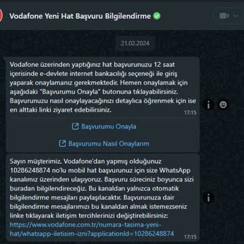 Vodafone'un Sistemsel Başarısızlığı Neticesinde Hattımı Taşıyamadım.