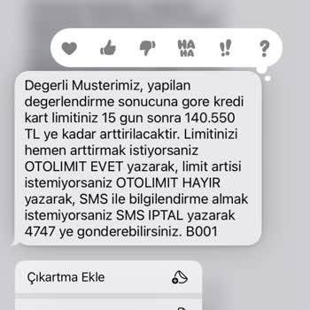 Ziraat Bankası Limiti Hemen Arttırma Sorunu