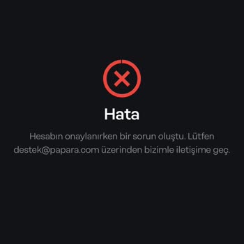Papara Kart Hesap Onaylanması