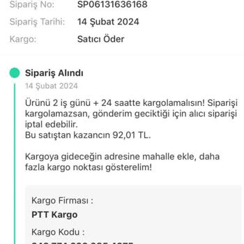 PTT Kargonun Düzgün Çalışmaması