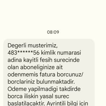 Turkcell Rahatsız Edici Mesaj Yolluyor.