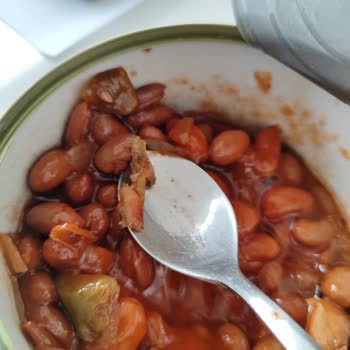 Tamek Barbunya Pilaki İçinden Sıkan Tahta Parçası