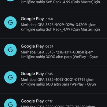 Google Play Store Ücret İadesi