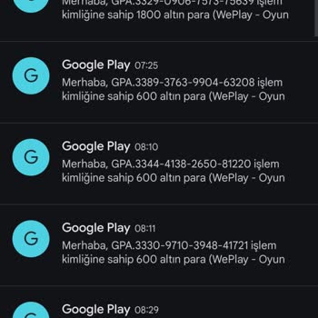 Google Play Store Ücret İadesi