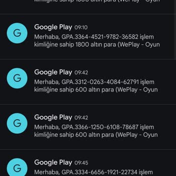 Google Play Store Ücret İadesi