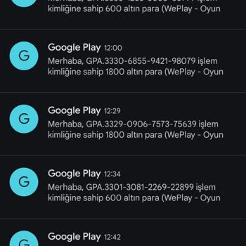 Google Play Store Ücret İadesi