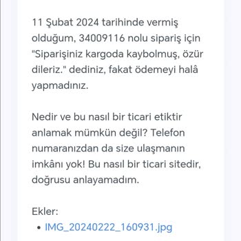 Sefamerve Online Alışverişte İade Süreci Sorunları