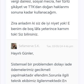 Sefamerve Online Alışverişte İade Süreci Sorunları