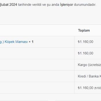 Mamaci.com.tr 23 Gündür Gönderilmeyen Ürün