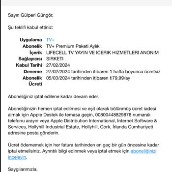 TV+ İptal Etmek İstiyorum