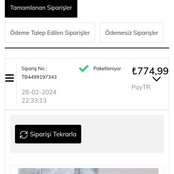 Tonny Black Ödemesi Yapılan Ürünün Kargoya Verilmemesi