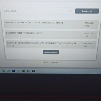 Kuryenet Ek Kart Adresime Ulaşmıyor