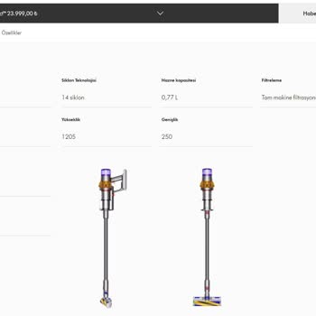 Dyson Değişimde Özellikleri Aynı Olmayan Alt Model Süpürge Gönderiyor