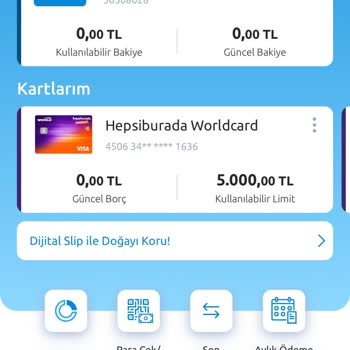 Yapı Kredi Kredi Kart Limit Tanımlama Hk.