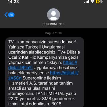 Turkcell TV+ Superonline Tarife Yanlışlığı Ve Çözümsüzlüğü