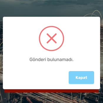 Kargomsende Gönderi Bulunamadı Hatası