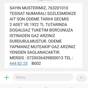 Palen Enerji Doğalgaz Faturam Ödenmişken Gazımın Kesilmesine İtiraz