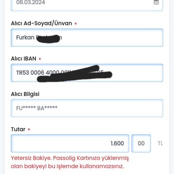 Passolig Paramı Geri Vermiyor