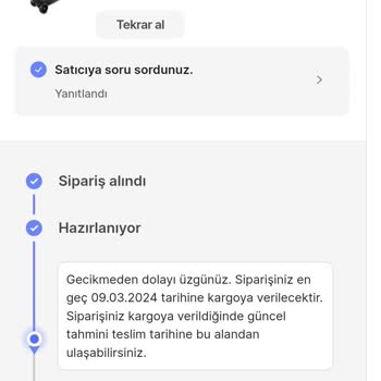 Hepsiburada Ve Ebebek Ürünümü Göndermiyor