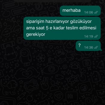 Hızlı Çiçek (hizlicicek.com) Siparişim Teslim Edilmedi, Acil Dönüş Bekliyorum!