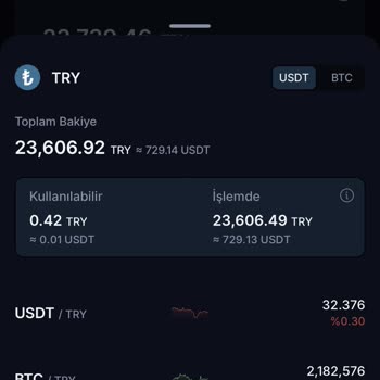 BTCTURK İşlemde Para Erişememe