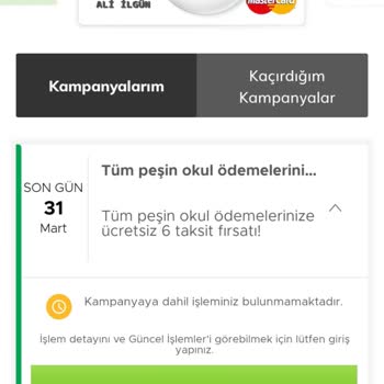 Garanti Bankası Eğitim Harcamalarına Ücretsiz 6 Ay Taksit Kampanyası