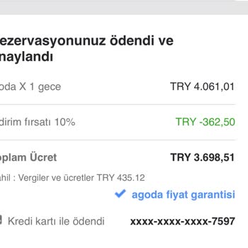 Agoda Rezervasyon Fiyat Değişikliği