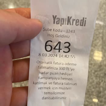 Yapı Kredi Bankası Dikkate Alınsın Acil Durum