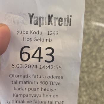 Yapı Kredi Bankası Dikkate Alınsın Acil Durum