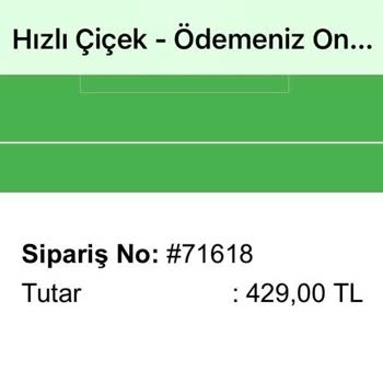 Hızlı Çiçek (hizlicicek.com) Hızlı Çiçek Firmasından Gelen Çiçeğin Fotoğrafla Alakası Olmaması