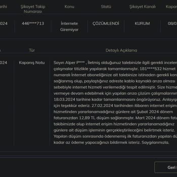 Türk Telekom Altyapı Sorunu Var Diyerek 11 Gündür İnternet Veremiyor.