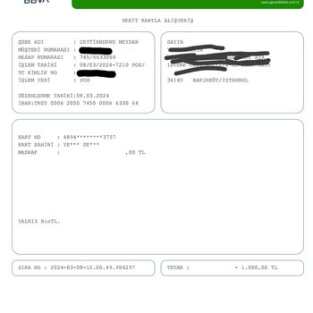 BİM Param Çekildi Bakiye Yüklenmedi