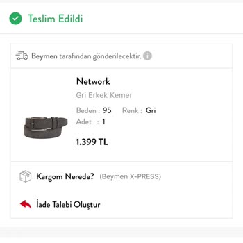 Beymen.com Fiyat Tutarsız