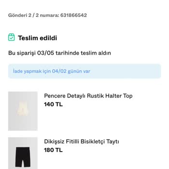 Bershka Ürünü Göndermedi Ama Teslim Edildi Gözüküyor