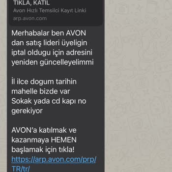Avon Kişisel Bilgileri Başka Üyelerle Paylaşıyor