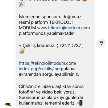 Sınır Gümrükleme Çekiliş Vaadiyle Yüklü Ödeme Talebi