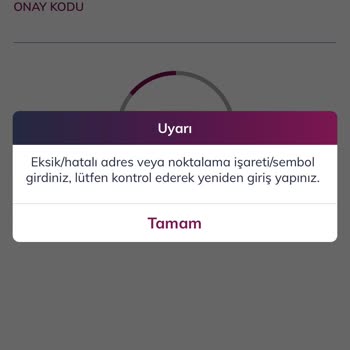 QNB Finansbank 4 Haneli Kod Hatası