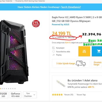 İncehesap Dikkatli Okuyun, Peşin Ve Taksitli Farkı.