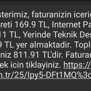Millenicom Haksız Fatura Ücretiyle Karşı Karşıya Kaldım