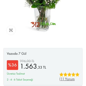 312cicek.com Uygunsuz Fiyat Artışı