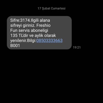 Freshio Fun Üyelik İptali Talep Ediyorum