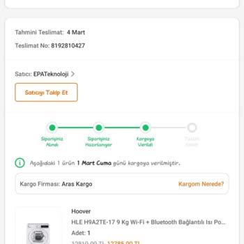 Trendyol, EPA Teknoloji, Aras Kargo İade Sorunu Ve Müşteri Mağduriyeti