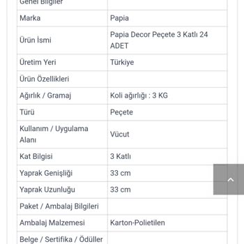 Avansas'tan Almış Olduğum Peçetelerin Eksik Gönderilmesi,