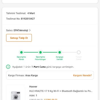 Trendyol, EPA Teknoloji, Aras Kargo İade Sorunu Ve Müşteri Mağduriyeti